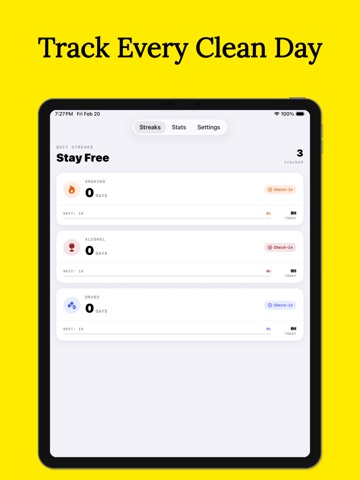 Quit Any Addiction With Streak iPad screenshot