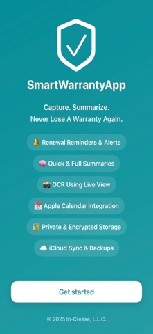 SmartWarrantyApp screenshot