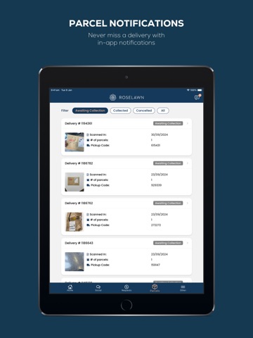 Roselawn Resident App iPad screenshot