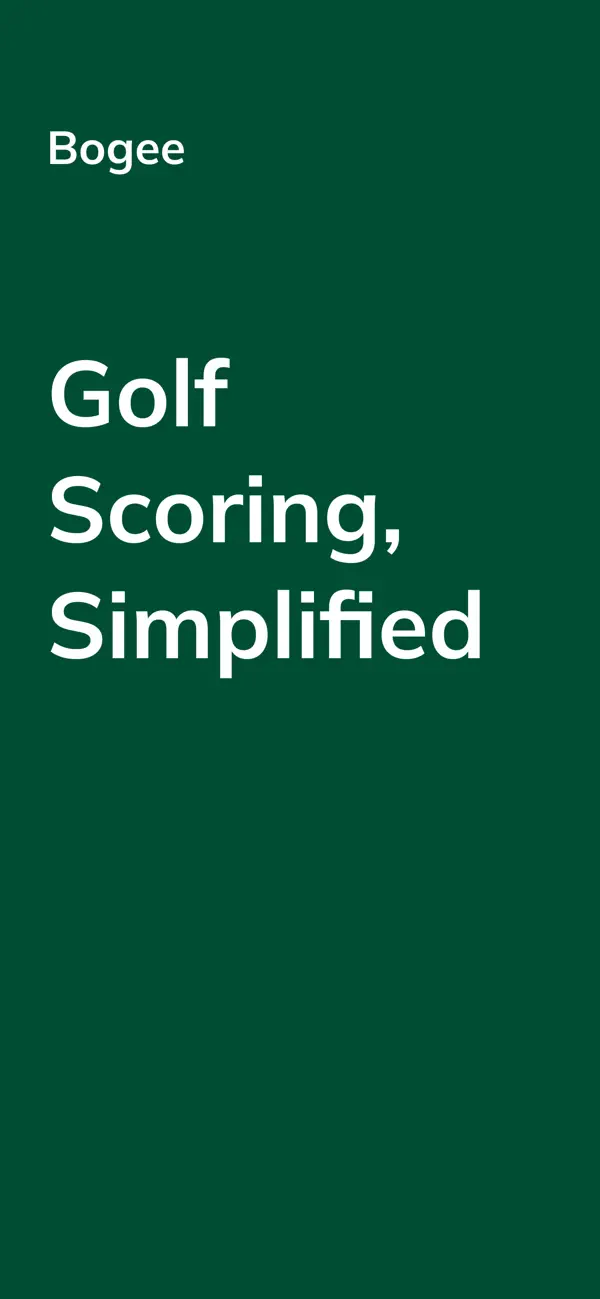 Screenshot #1 pour Bogee – Golf Score Tracker