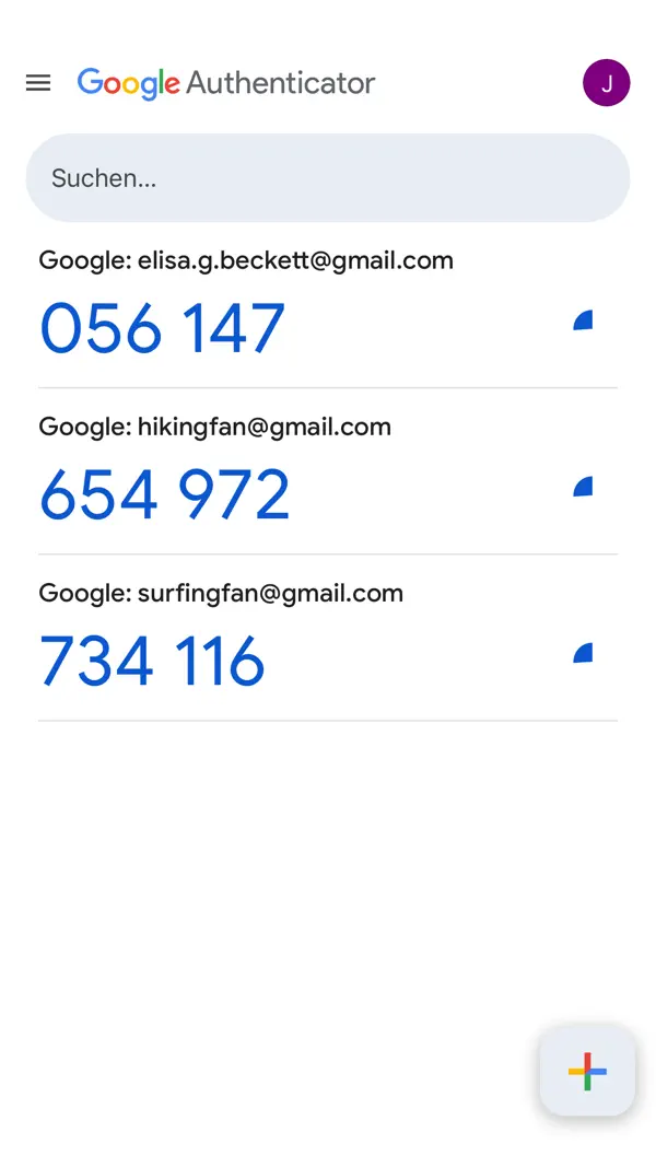 Google Authenticator Screenshot 5