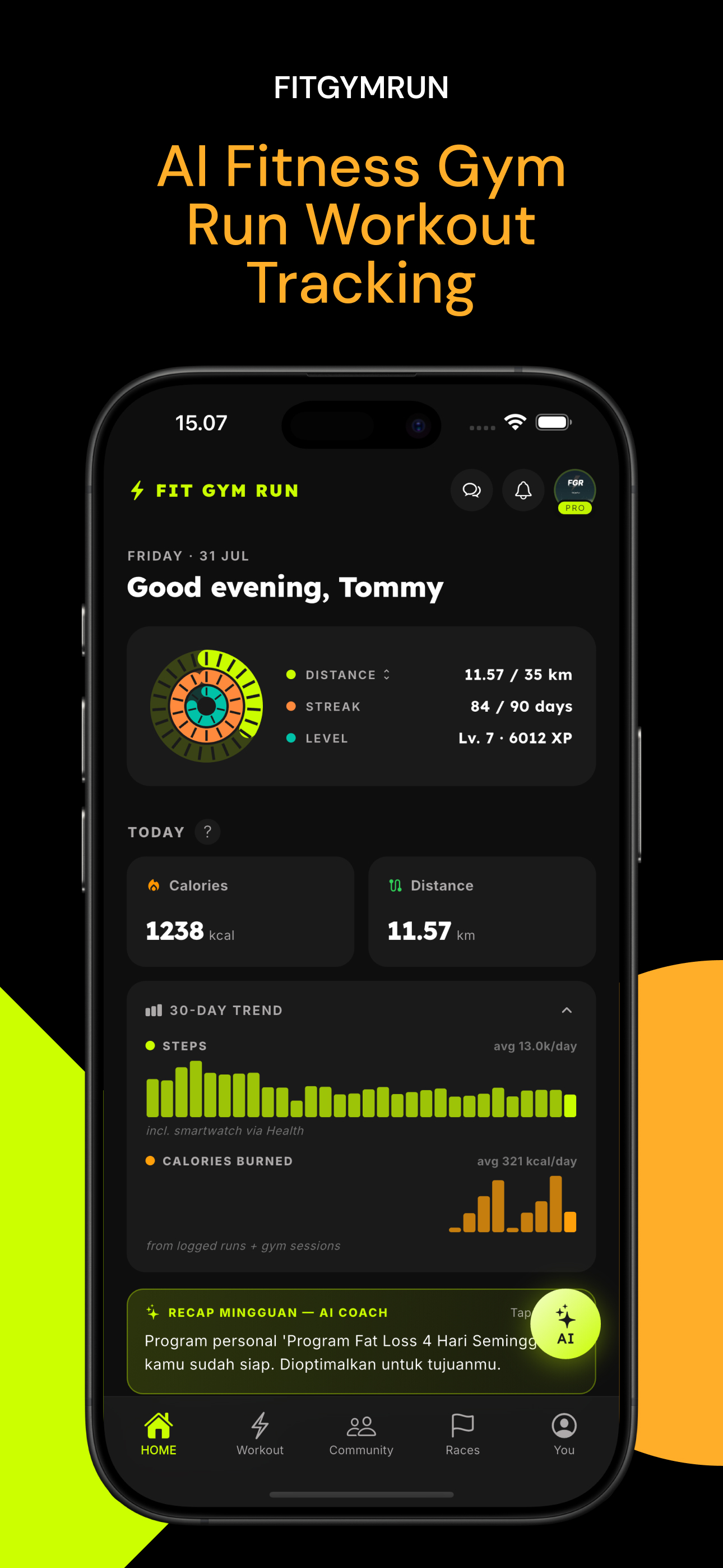 FitGymRun - AI Fitness Coach screenshot 2