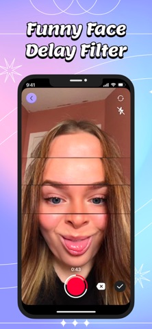 Face Delay - Time Warp Scan iPhone screenshot