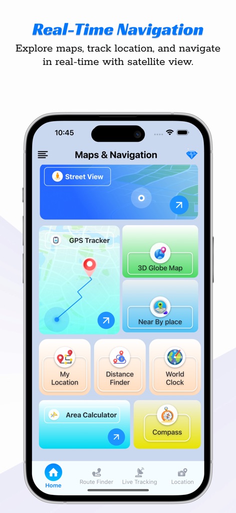 Live Earth Map Tracker - Navigation App | MWM