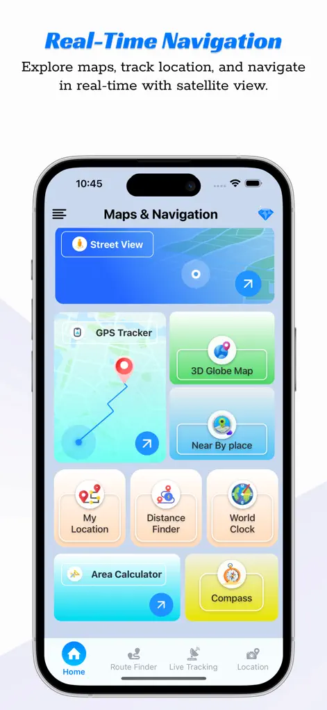 Live Earth Map Tracker - Navigation App | MWM