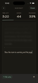 Blind Draft: Focus Writing screenshot