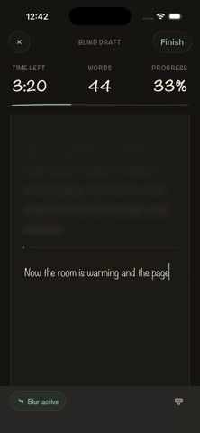 Blind Draft: Focus Writing Screenshot 2 of 6