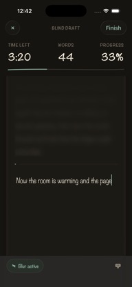 Blind Draft: Focus Writing screenshot 2