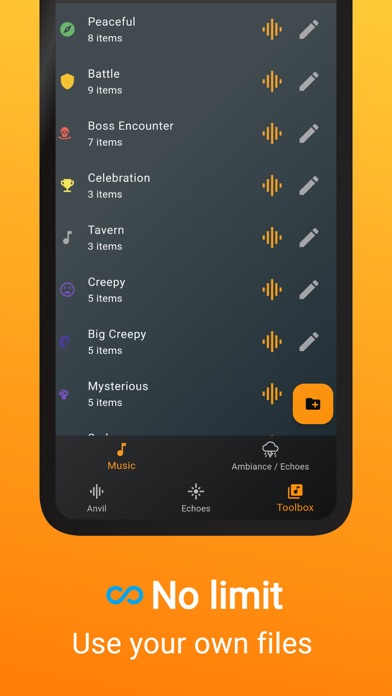 Screenshot #3 pour Audio Forge: RPG Soundboard