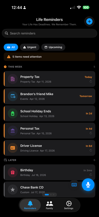Life Reminders Screenshot 5 of 5