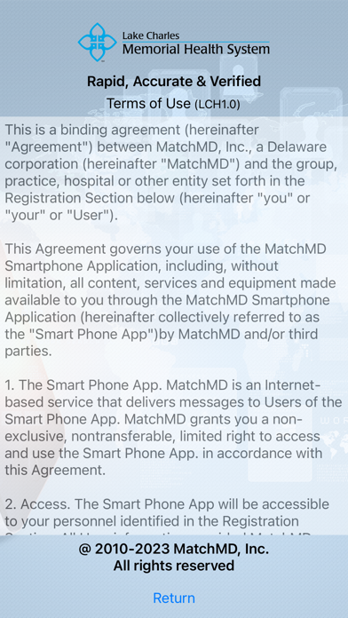 MatchMD Lake Charles Screenshot