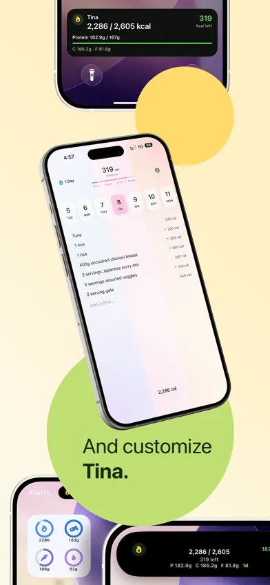 Tina - Calorie Tracker screenshot 5