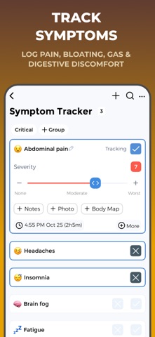 Poop Tracker- Stool,IBS,Crohns iPhone screenshot