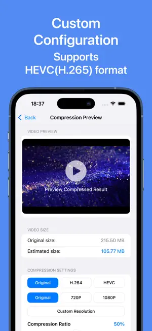 Video Compress - Supports HEVC screenshot 2