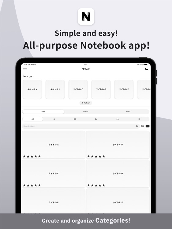 NoteIt Simple record keeping