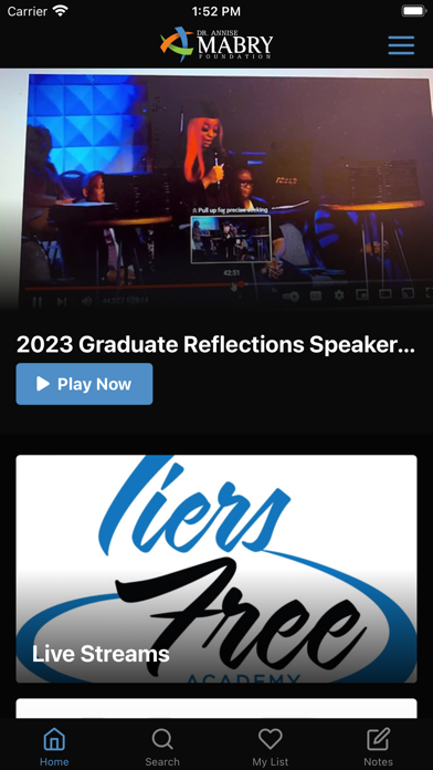 Screenshot 1 of Dr. Annise Mabry Foundation App