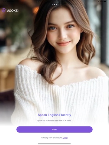 Speak & Learn English SpokziAI iPad screenshot