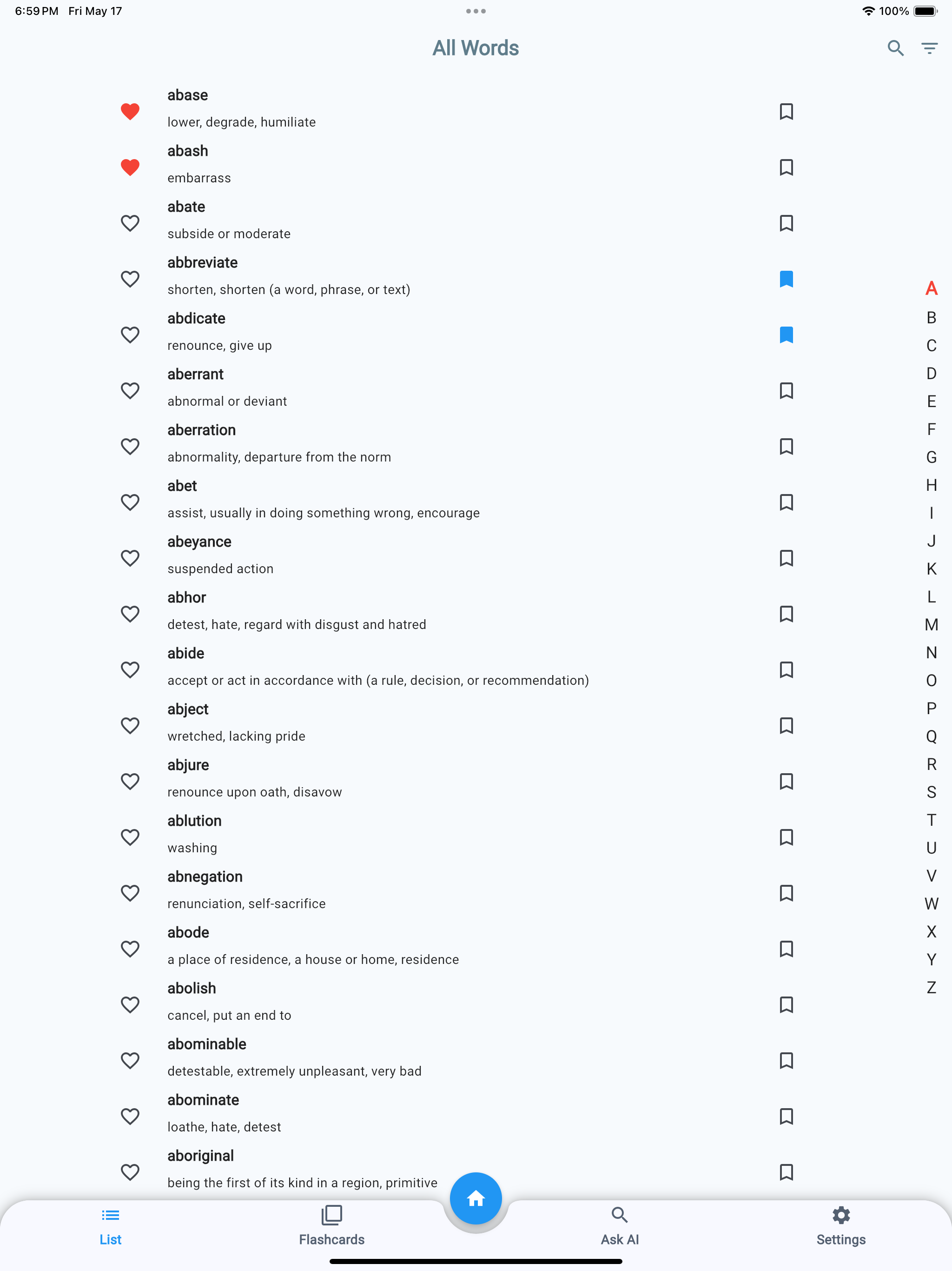 Exam Vocabulary