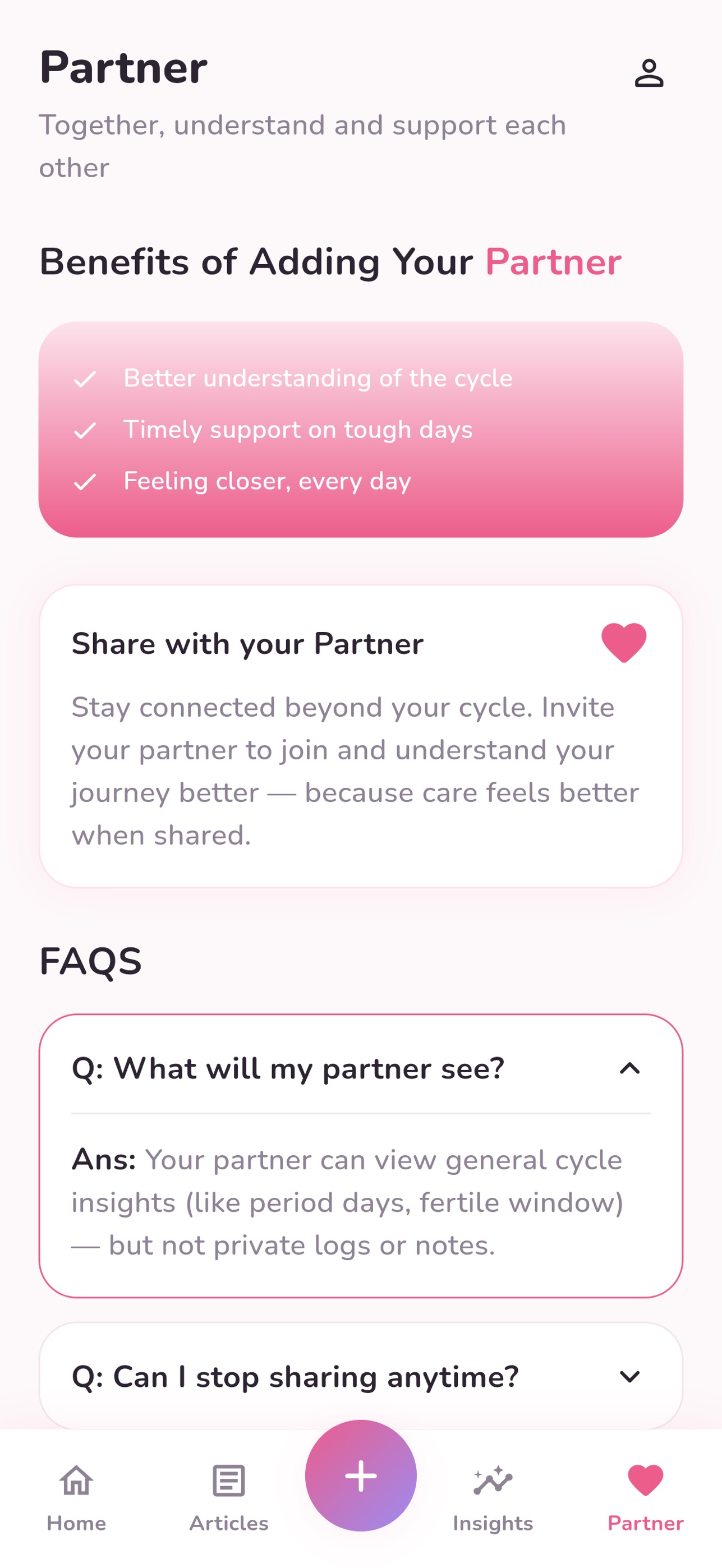 Screenshot 4 of Feya - Period Tracker