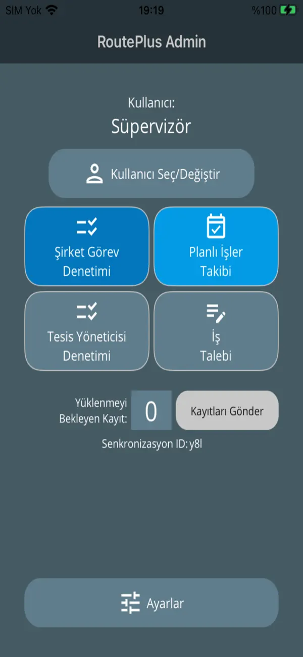 Screenshot #1 pour RoutePlusA Süpervizör Denetim