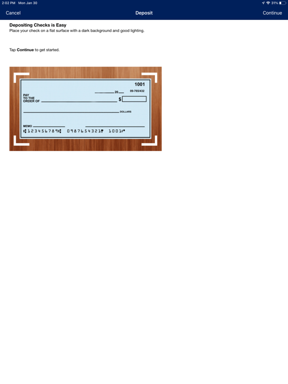 Ixonia Bank Mobile iPad screenshot 5 - Finance app