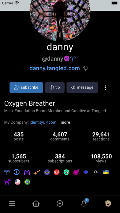 Tangled Social Screenshot
