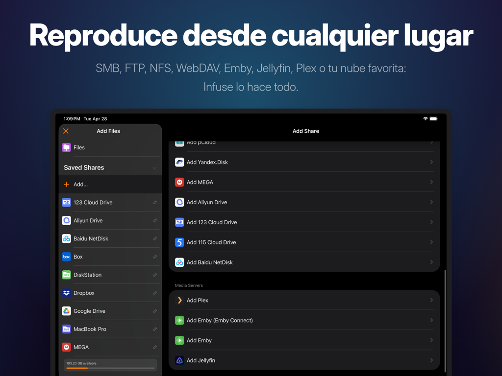Vista previa de Infuse | Plus