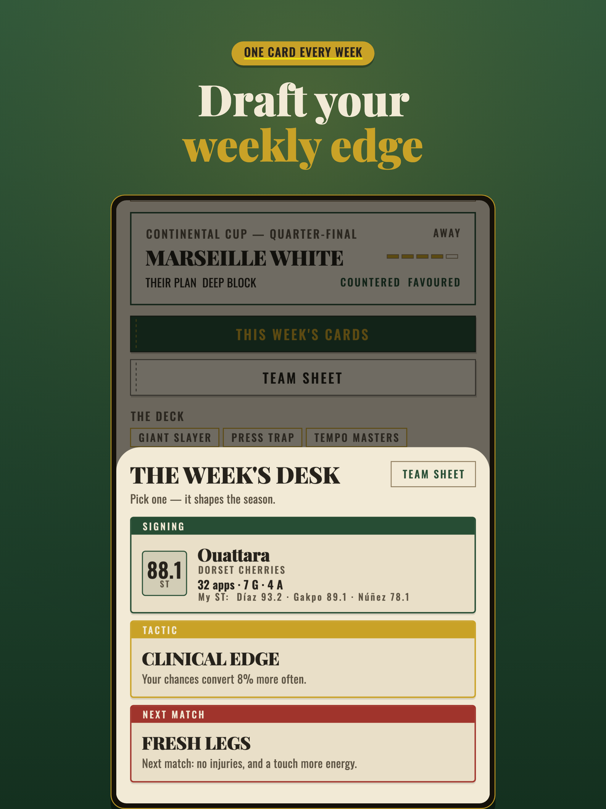 Road to Treble: Football Draft screenshot 11