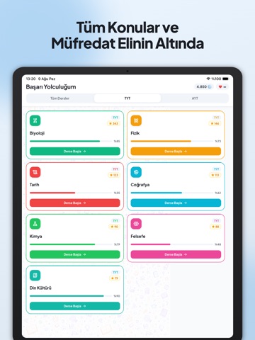 Yeti YKS: TYT & AYT Hazırlık iPad screenshot