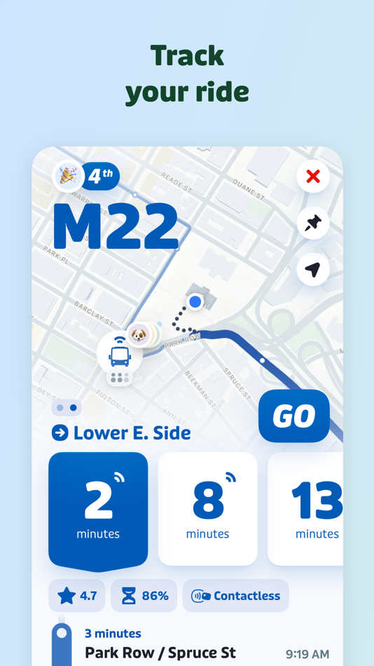 #2. Transit • Subway & Bus Times (iOS) 来自: Transit App, Inc.