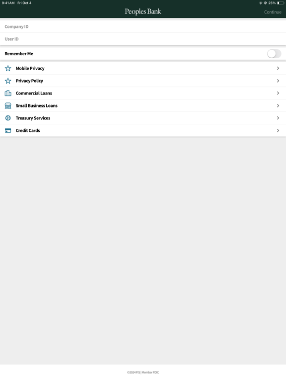 Peoples Business Manager iPad screenshot 2 - Finance app