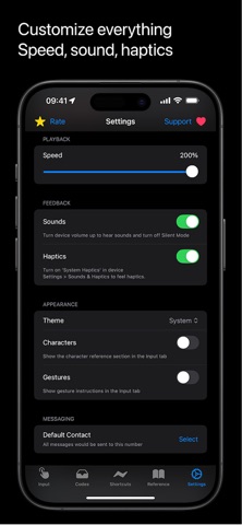 HapTalk: Feel Every Word iPhone screenshot