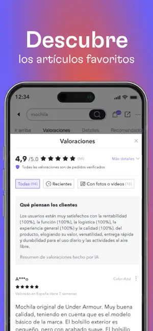 Miravia: App de compras online iPhone screenshot 5