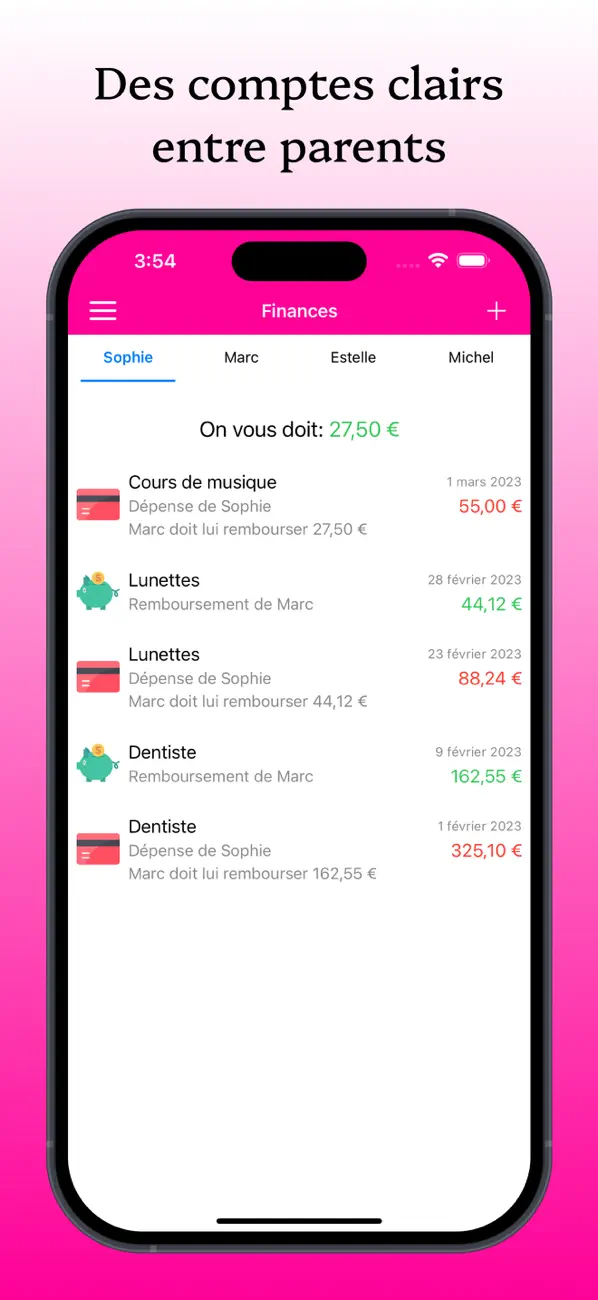 Screenshot #3 pour KidCal: Calendrier des parents