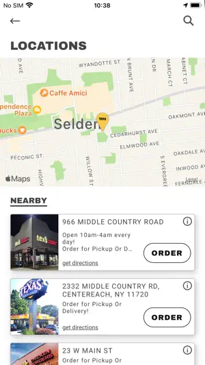 Tex's Chicken & Burgers screenshot 2