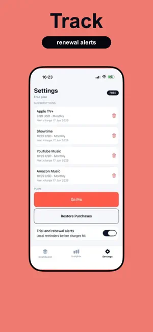 SubKill: Subscription Tracker screenshot 1