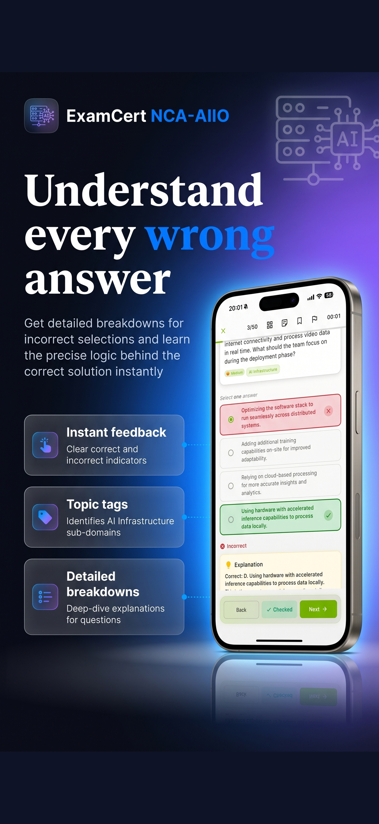 NCA-AIIO Prep 2026 ® ExamCert screenshot 3