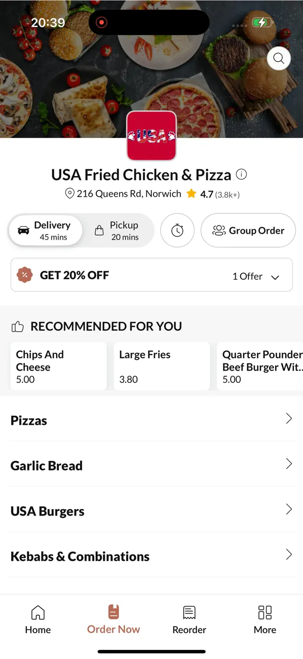 Screenshot #2 pour USA Fried Chicken & Pizza