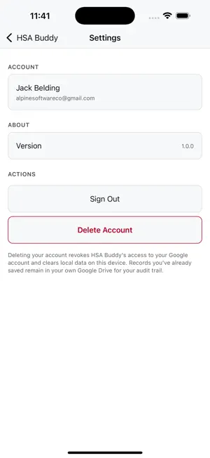 HSA Buddy screenshot 4