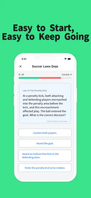 Soccer Laws Dojo screenshot 3
