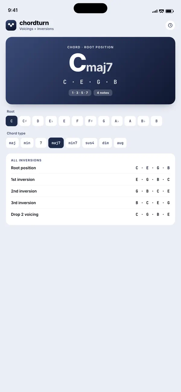 #1. ChordTurn (iOS) 게시자: 26 Branding Agency Inc.