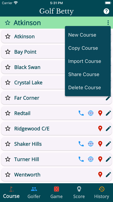 Golf Betty - Games for Golfers Screenshot