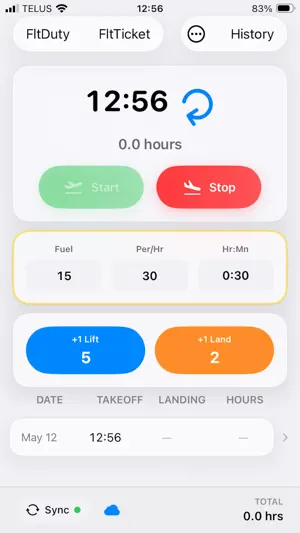 FlyTimer screenshot 2