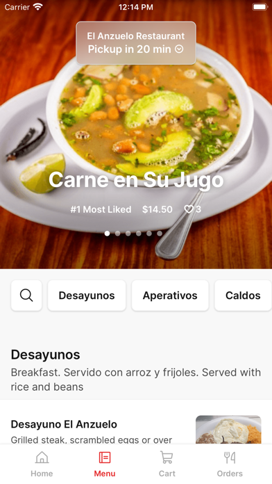 El Anzuelo Restaurant app screenshot 2