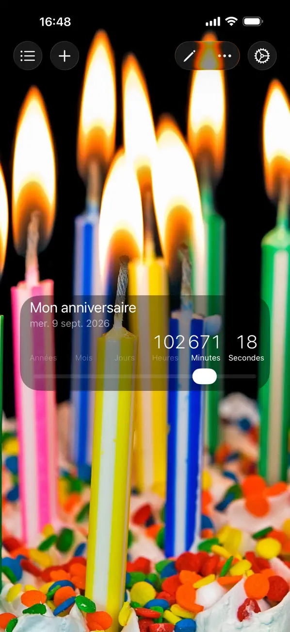 Screenshot #2 pour Countdown Star (Sans pub)