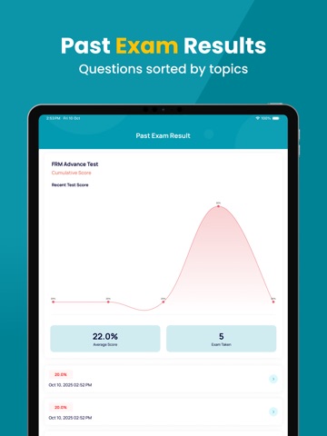 FRM Practice Test iPad screenshot