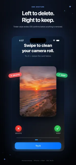 Pocketsweep: Photo Cleaner screenshot 2