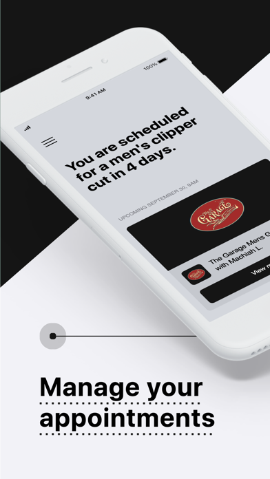 The Garage Mens Grooming iPhone screenshot 2 - Lifestyle app