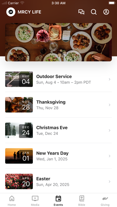 Mercy Fellowship Screenshot