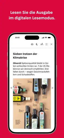 Screenshot von Stiftung Warentest auf dem iPhone 5